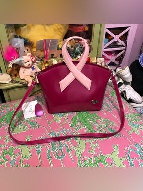 BEIJO Pink Ribbon Breast Cancer Pinky Promise Bag